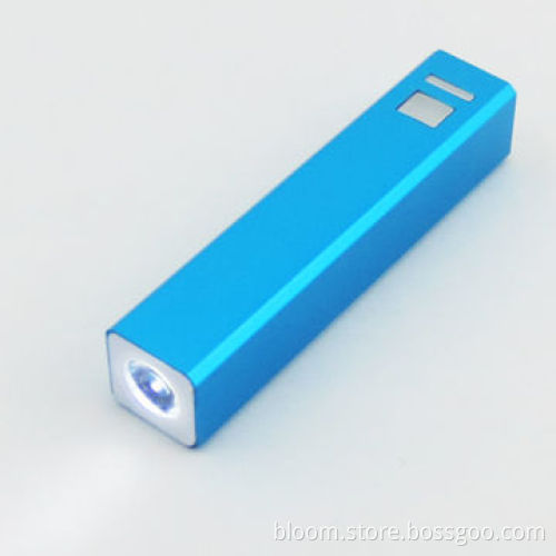 2,600mAh Gift Portable Mobile Phone Charger, Rectangle Metal Case, Suitable for iPhone 6/5/4New